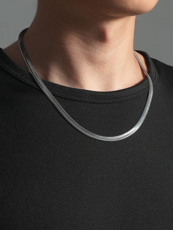 Men Snake Chain Necklace