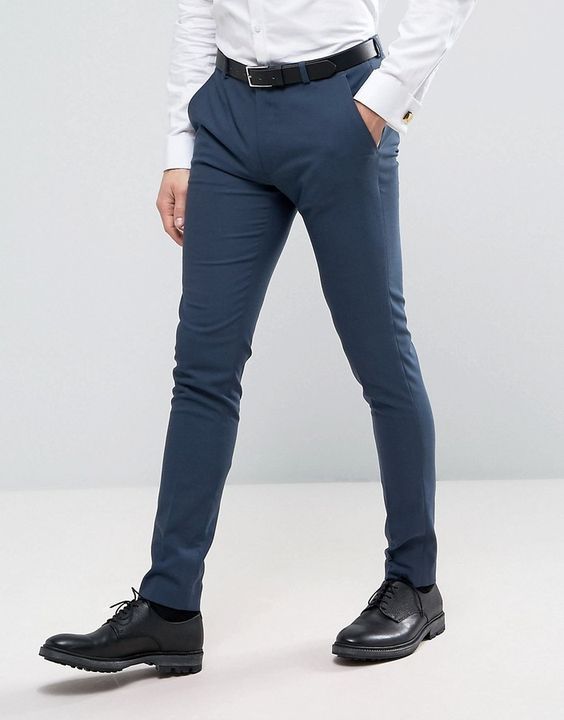 DRESS PANT CROSS POCKET-BLUE