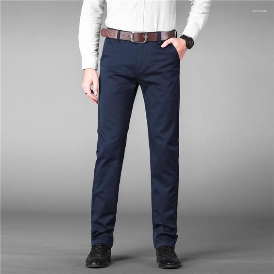 Cross Pocket Dark Blue Dress Pant in Pakistan