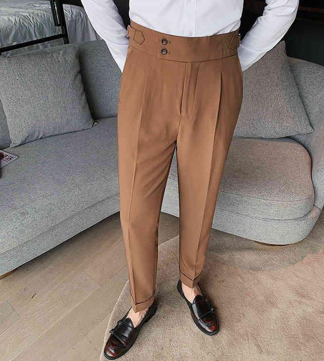 Brown Italian Gurkha Pant for Men