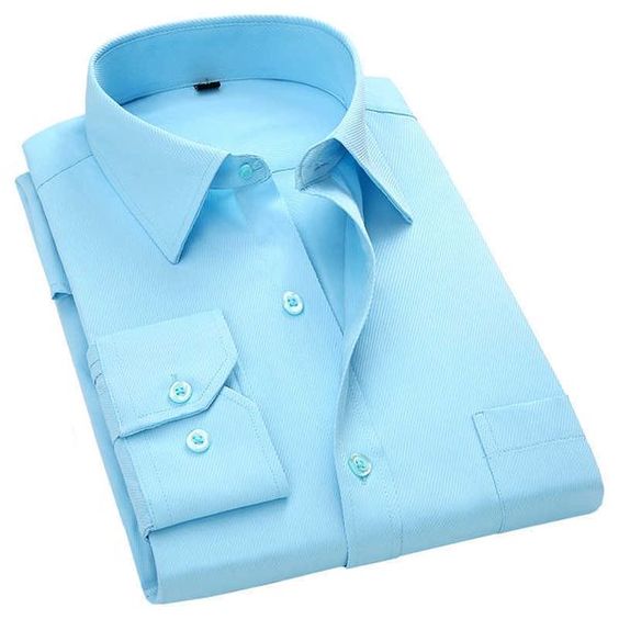 Men Cotton Light Blue Formal Shirt in Pakistan