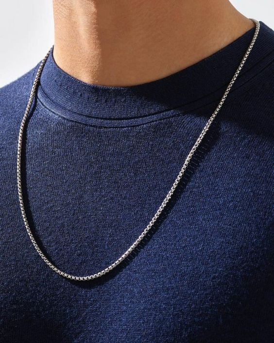 Men Venetian 3mm Chain Necklace