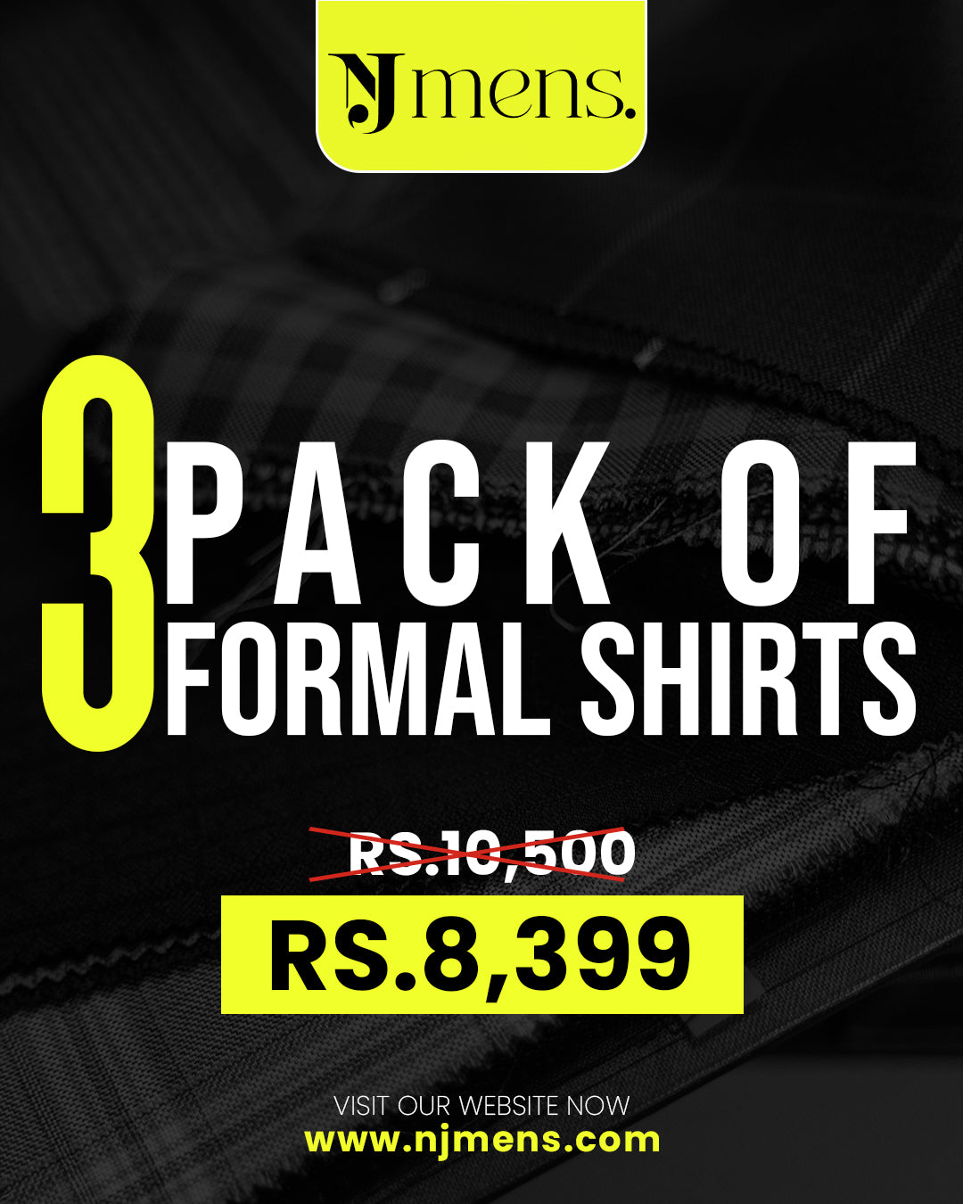 Pack Of 3 Formal Shirts