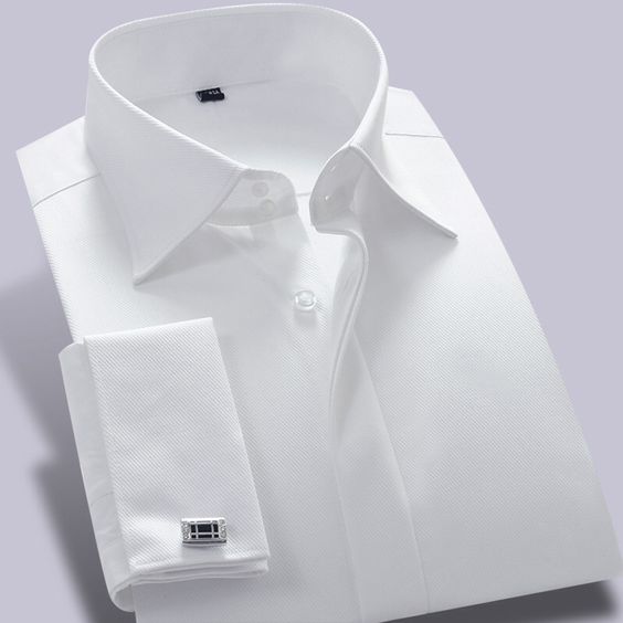 Off White Cotton Formal Shirt for Men