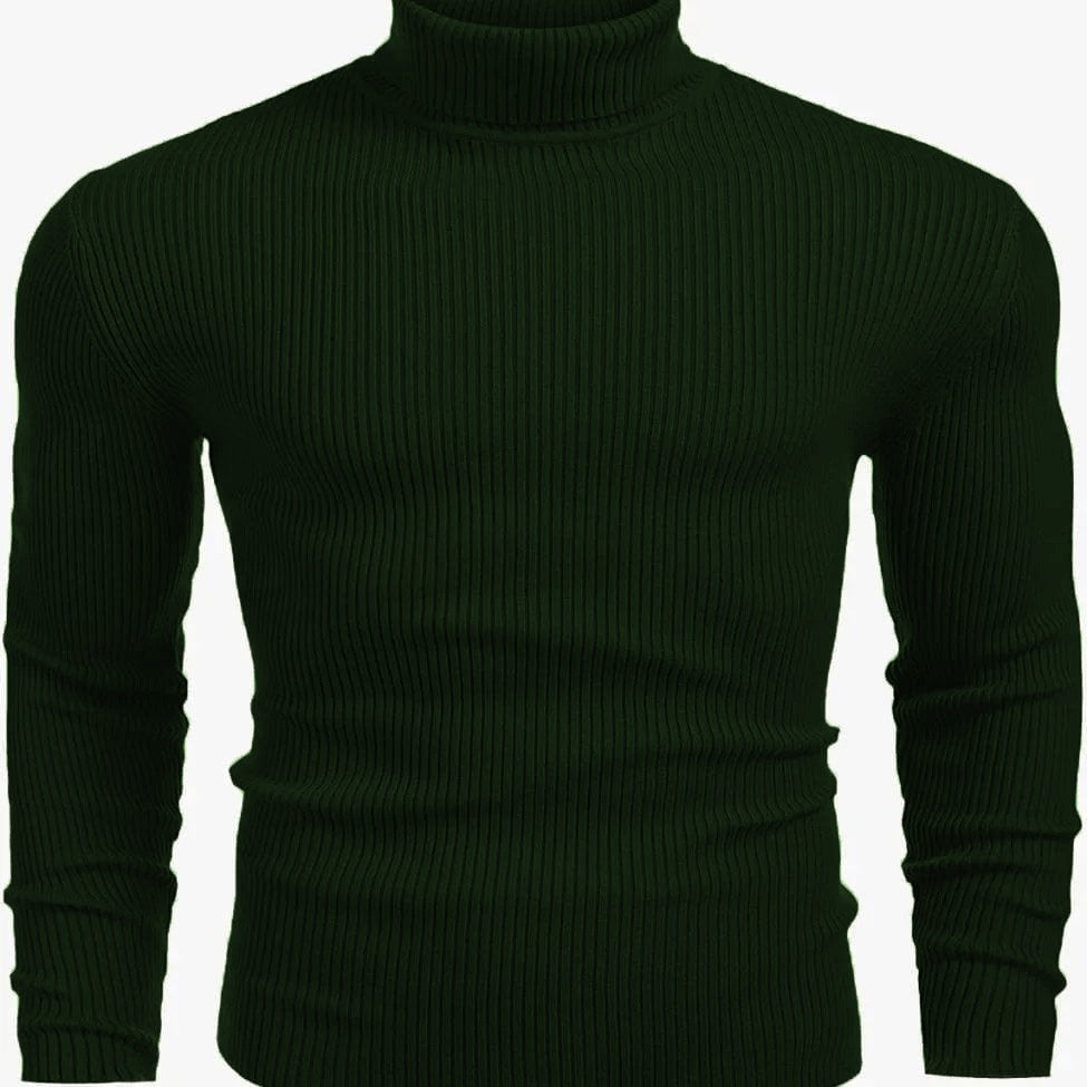 Dark Green Hi-Neck