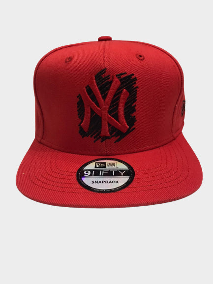 NEW ERA MLB SCATTER NY YANKEES CAP RED TURQUOISE BLACK