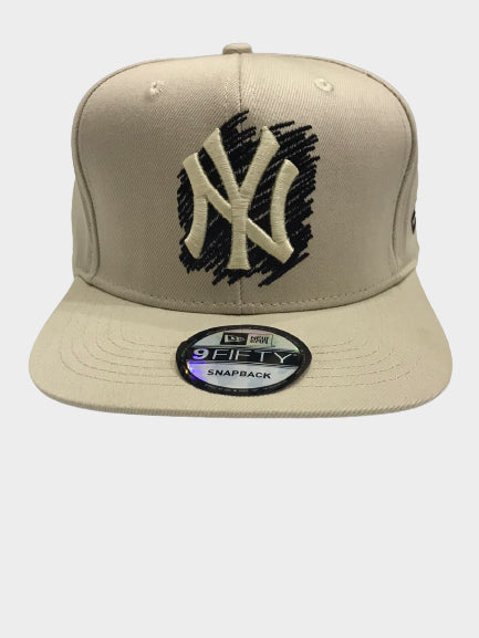 NEW ERA MLB SCATTER NY YANKEES CAP BEIGE TURQUOISE BLACK