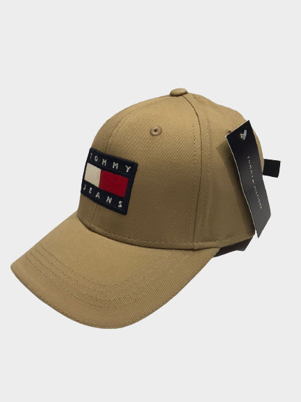 TOMMY HILFIGER BASEBALL TOMMY JEANS LOGO CAP - BEIGE