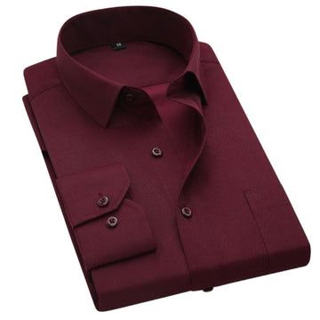 Mehroon Formal Cotton Shirt